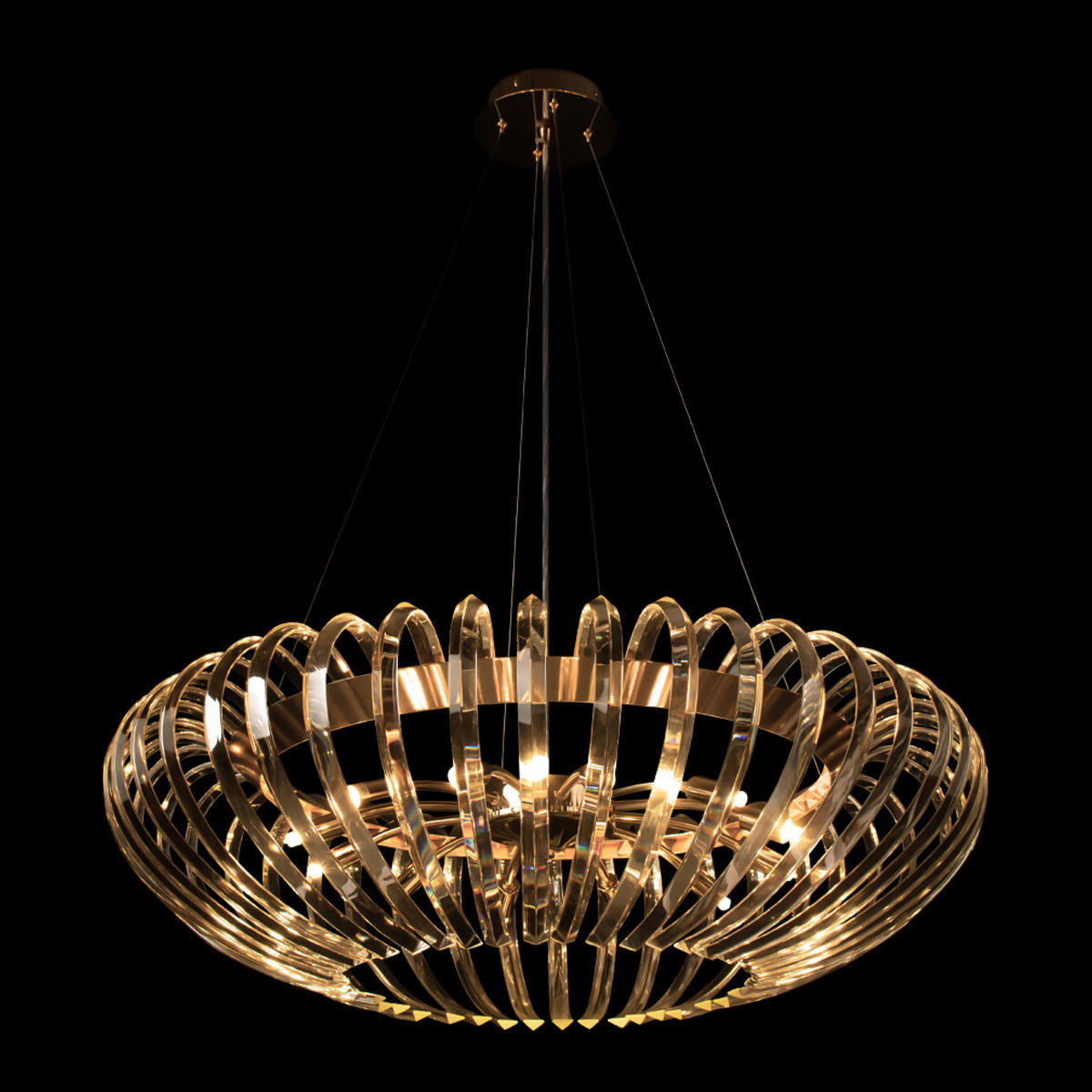 Подвесной светильник 80*25 см, 12*E14 LOFT IT Dakota французское золото 10300/800 French gold