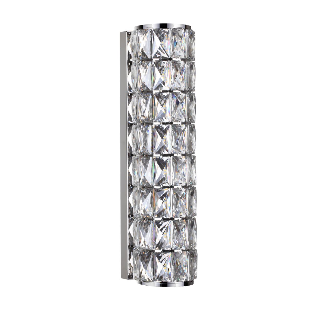 Бра 11,5*11*42 см, 1 LED*8W, 4000 К, Odeon Light Panta, хром 4927/8WL