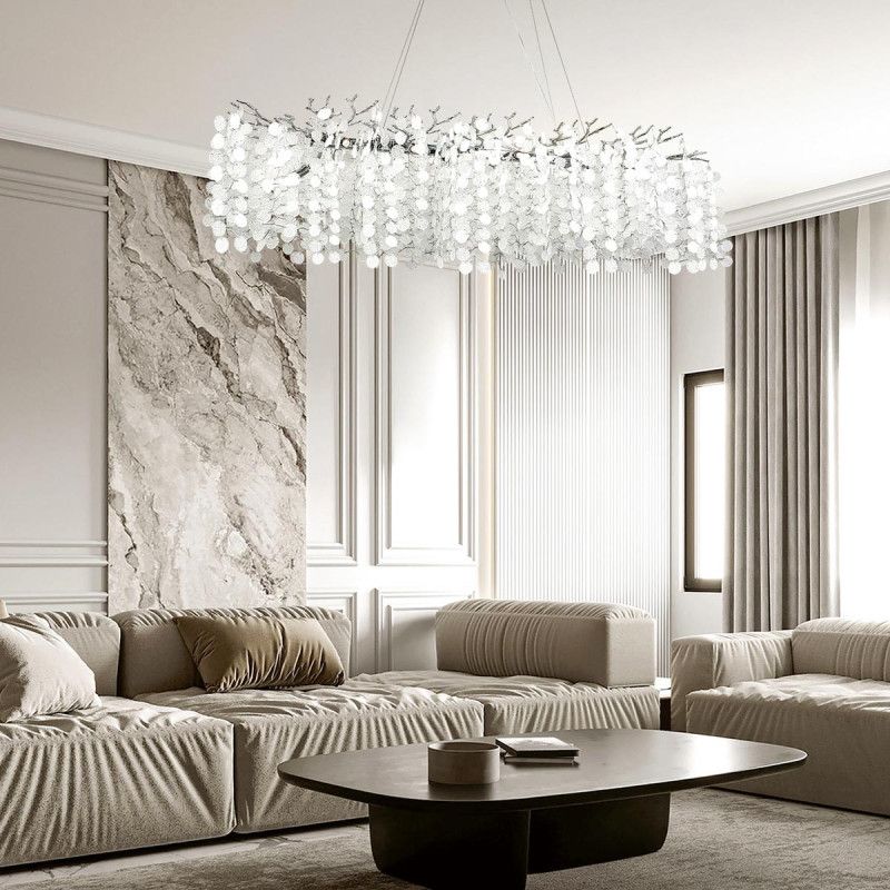 Подвесная люстра 120*40*140 см, G9 14xG9W, Хром MODESTYLE MS.2113.1200