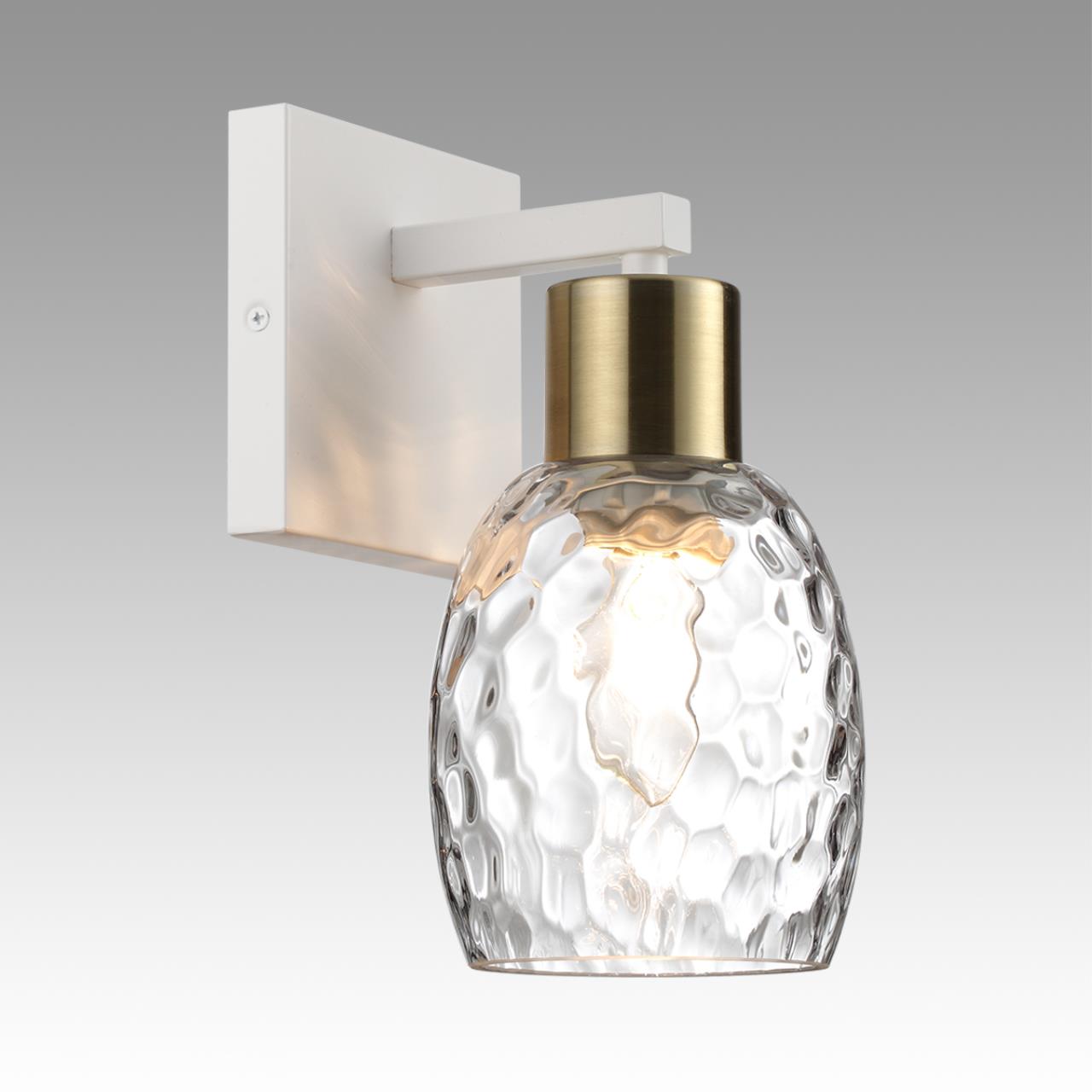 Бра 12*16*24 см, 1*E27 Lumion Ice 6583/1W белый, золотой