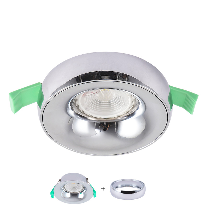 Светильник встраиваемый 9*3 см, 1*GU10*50W серебро Crystal Lux CLT 004C1 CH