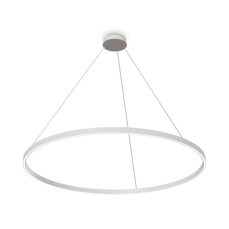 Подвесной светильник 120*120*127,5 см, LED, 80W, 3000К-4000К, Maytoni Rim MOD058PL-L65WK белый