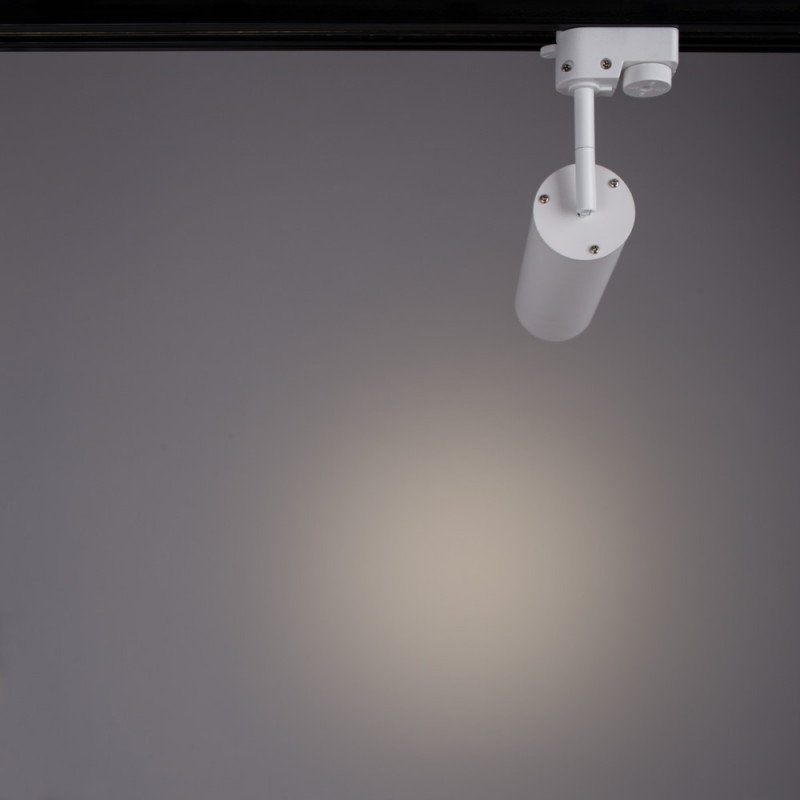 Трековый светильник Arte Lamp Track Lights A1412PL-1WH, белый, 21x18x6см, LED, 12W, 4000K,720Lm