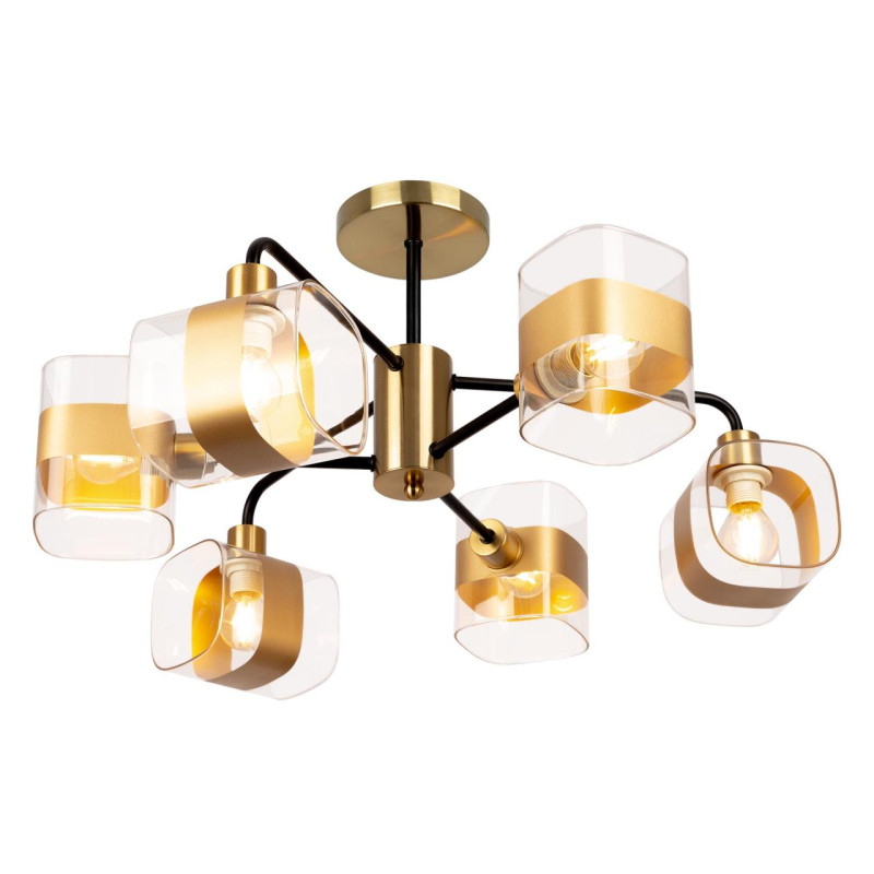 Люстра 55 см Citilux Бертон CL140161 бронза/черный