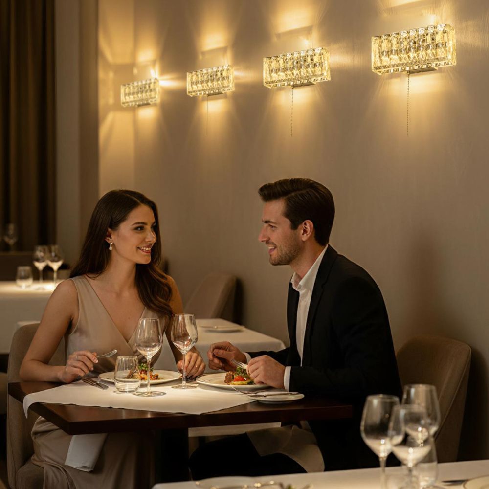 Настенный светильник 30 см, 6W, 3000K, Citilux Palant CL325312, хром