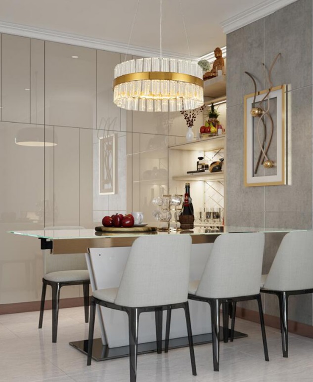 Светильник MD.6010 BRASS/ЛАТУНЬ D400/H1200/1/LED/40W/4500K ASK DZN22-05