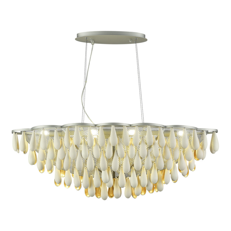 Светильник подвесной 100*30*35/150 см, 8*E14 ST LUCE Faenza SL1517.103.08 серебристый