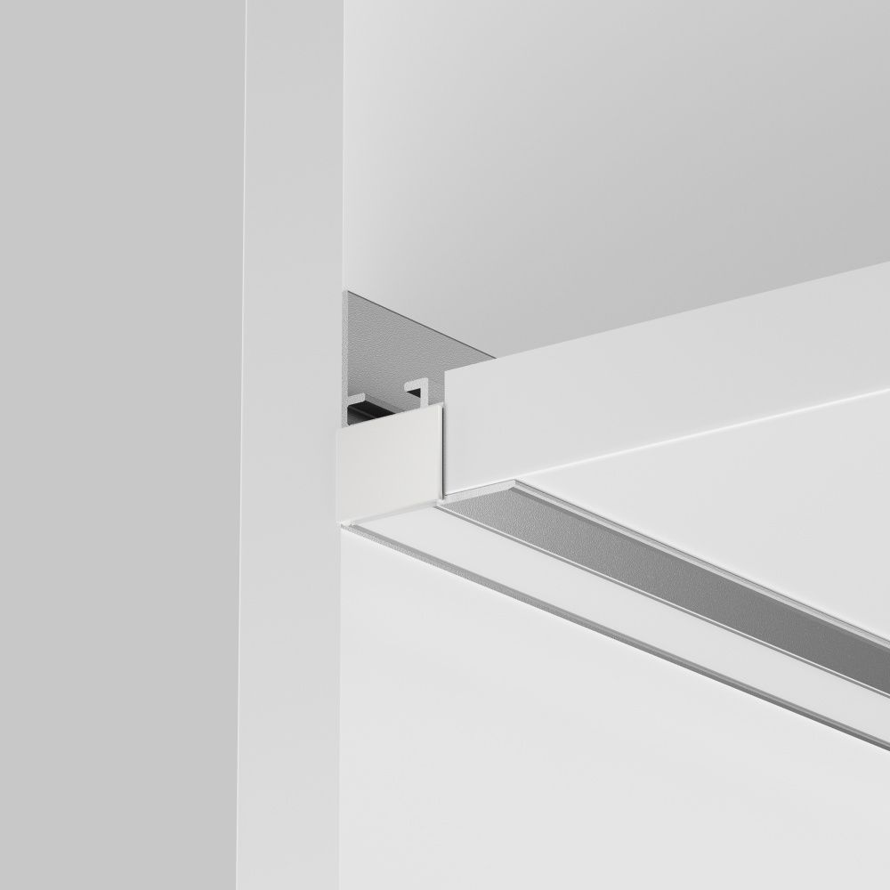 Алюминиевый профиль встраиваемый скрытого монтажа 26x30 (Серебро, 2 м), ALM-2630-S-2M 632014, 200*3*3 см, Maytoni  632014, Серебро