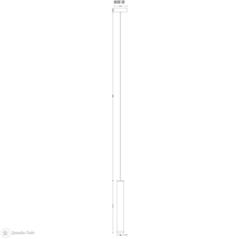 Подвесной светильник Arte Lamp A6810SP-1BK черный, диаметр 4 см