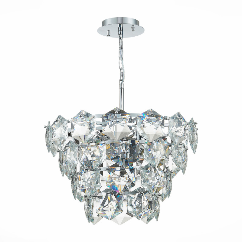 Люстра подвесная 46 см, 240W, ST LUCE VITERBO SL1631.103.06 Хром