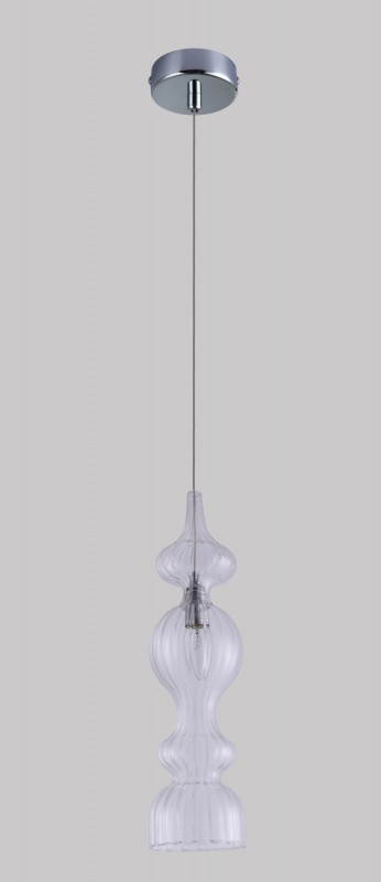 Светильник подвесной 13 см, Crystal Lux IRIS SP1 A TRANSPARENT Хром
