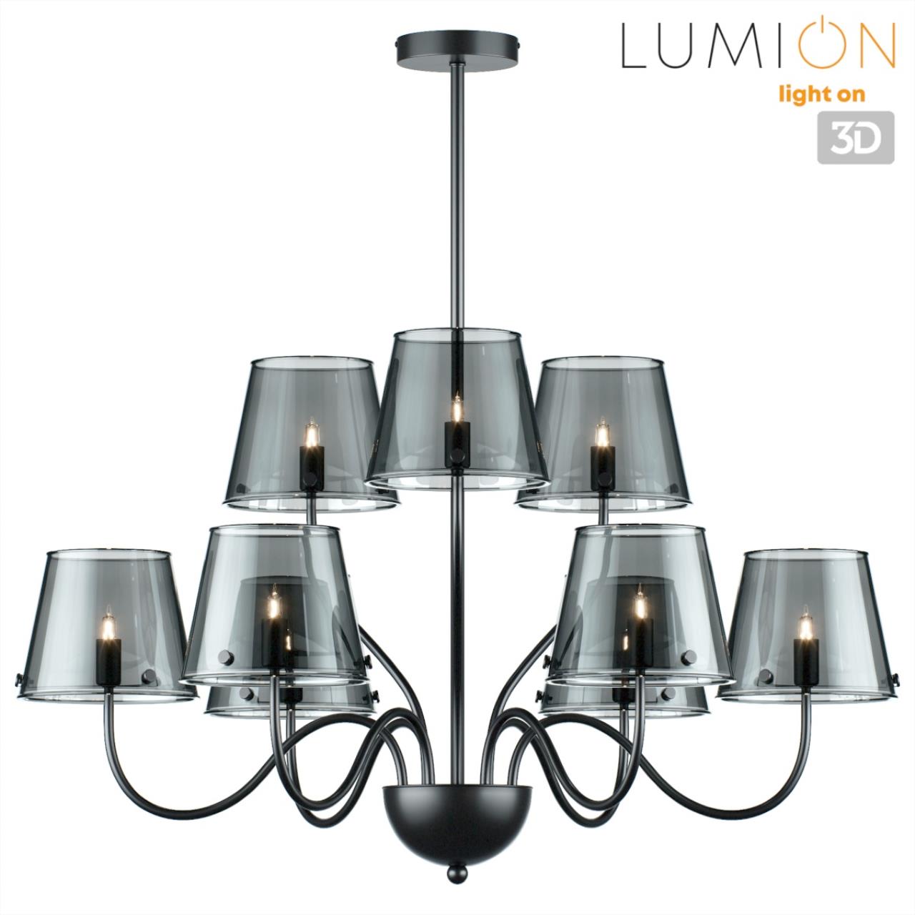 Люстра потолочная 72*70 см, 1*G9*20W Lumion Smoky 6570/9C черный