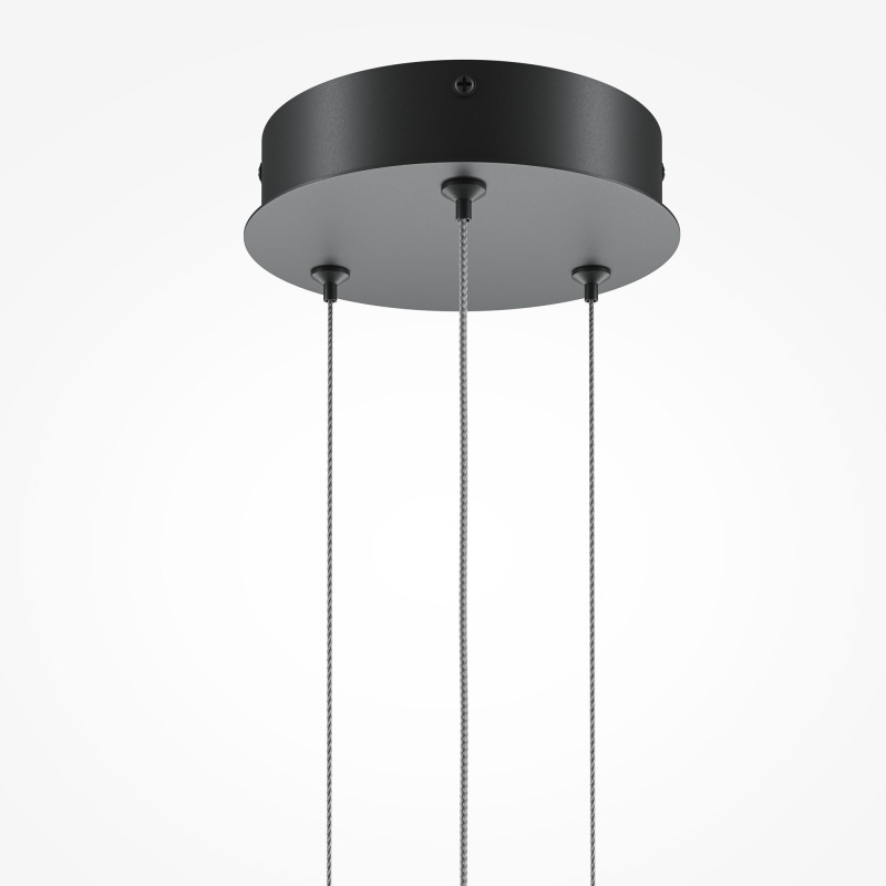 Подвесной светильник 143*11,7*300 см, LED, 40W, 4000К, Maytoni Halo MOD247PL-L49BK черный