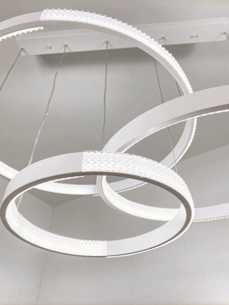 Светильник подвесной SAPFIR (2202-3-750WH) SPF-8719 БЕЛЫЙ  D720*500/H1000/3/LED/2*75W без ПДУ TERRA 24-12