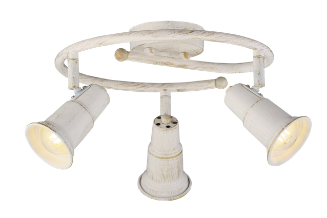 Люстра Ø420 x H150, мм, 3*40W (120W), WGE(Белый+Золото) Sfera Sveta 85975/3AC WGE