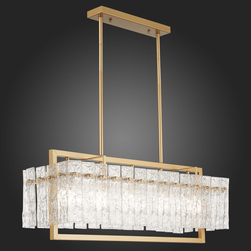 Люстра подвесная 80*25 см, 300W, ST LUCE MIRA SL1632.203.05 Шампань