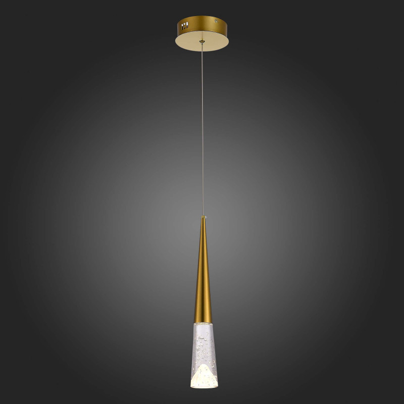 Люстра подвесная 12 см, 3W 3000K ST LUCE SOLLEN SL6111.203.01 Золотистый