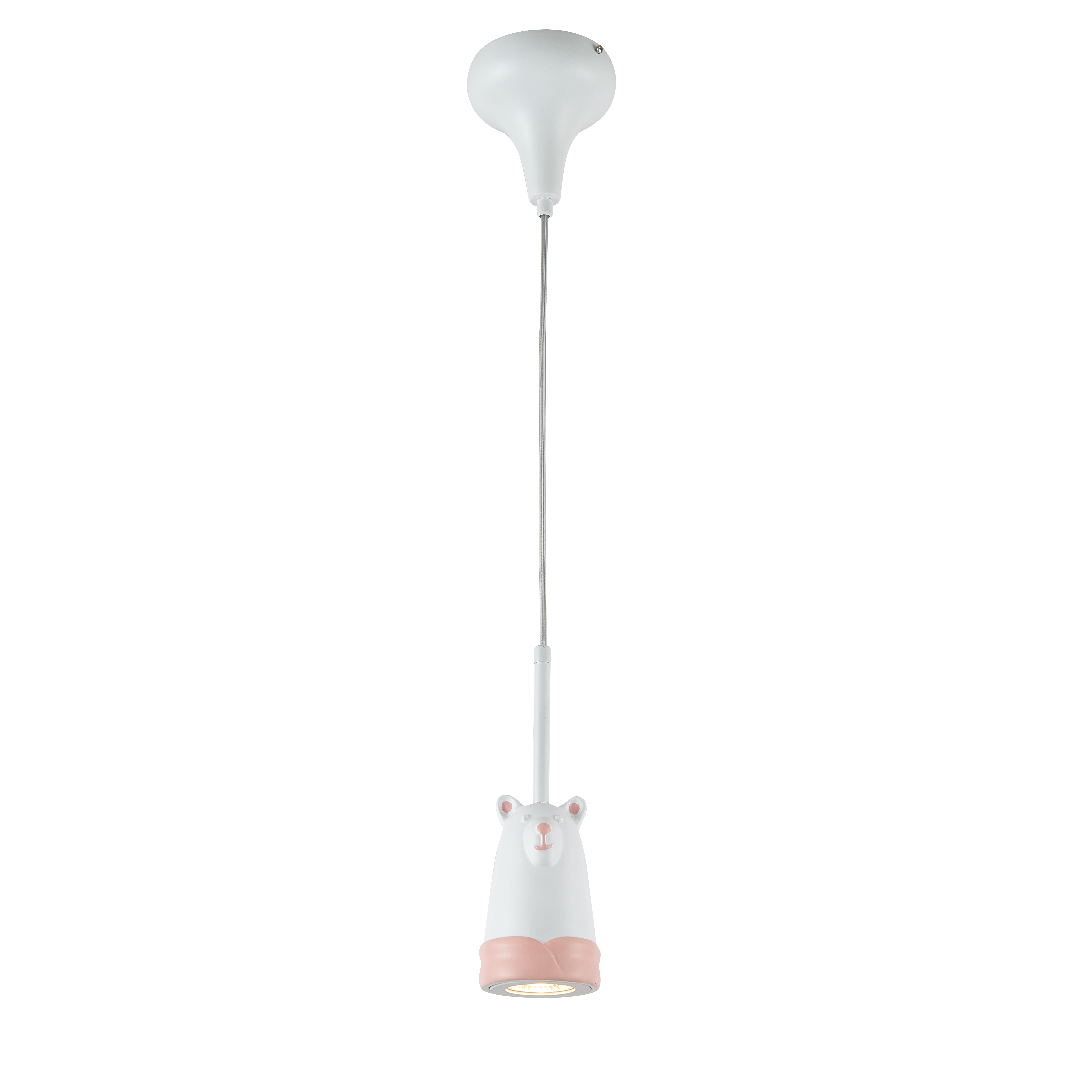 Подвесной светильник Favourite Taddy Bears 2449-1P белый, диаметр 9 см