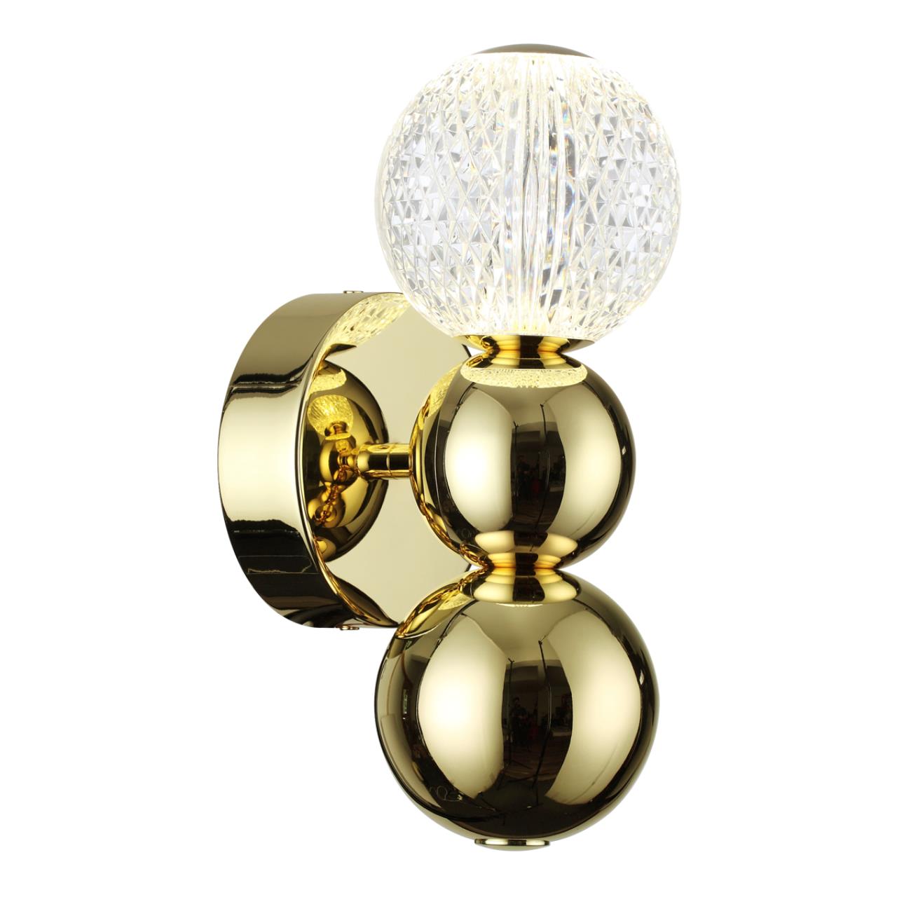 Светодиодный светильник 29 см, 4W, 4000K, Odeon Light CRYSTAL 5008/4WL, золото