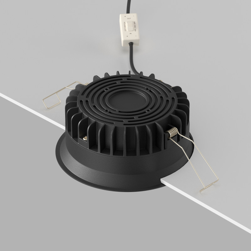 Светильник 12 см, 12W, 3000-6000K, Technical DL055-12W3-4-6K-B, черный