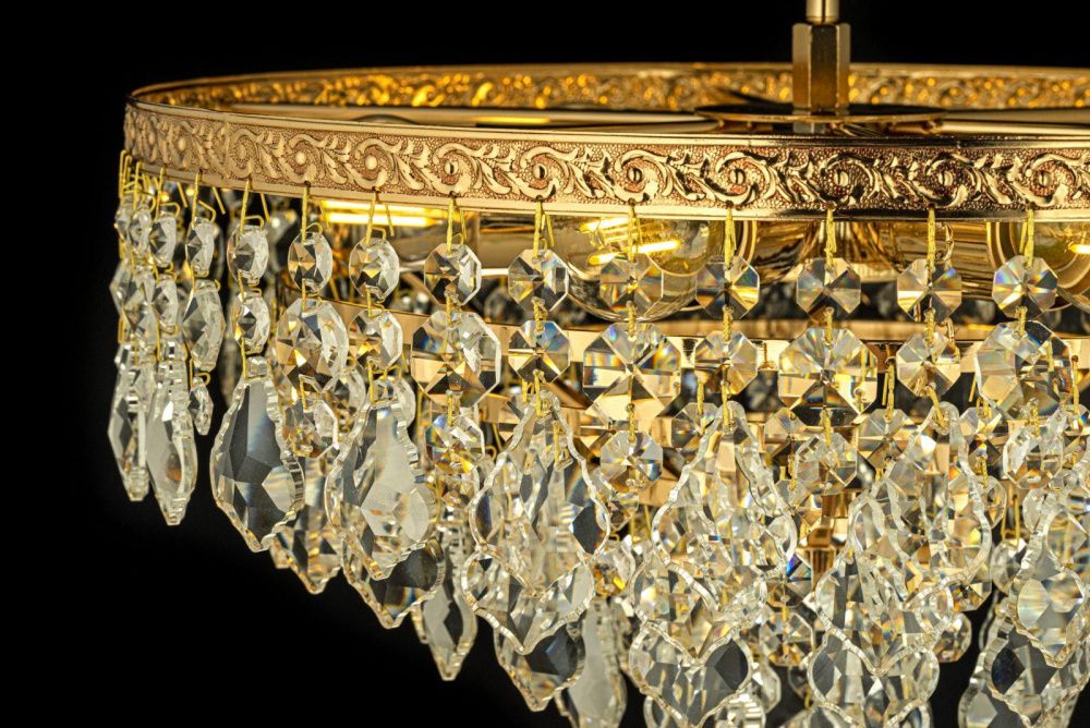 Люстра потолочная *38*32 см, 5*E27*60W, Arti Lampadari Castellana Gold Castellana E 1.3.38.602 G, Золото