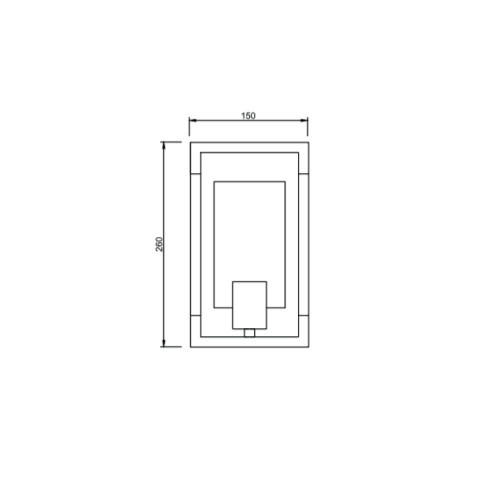 Бра 9*15*26 см, 1*E27 черный матовый Vele Luce Turin VL5022W01