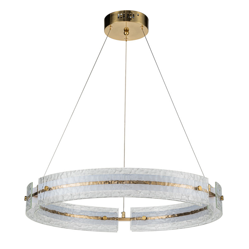 Люстра *60*150 см, 1*LED*60W, 3000-6000K Indigo Led V000089L, бронзовый, 14018/1P Brass