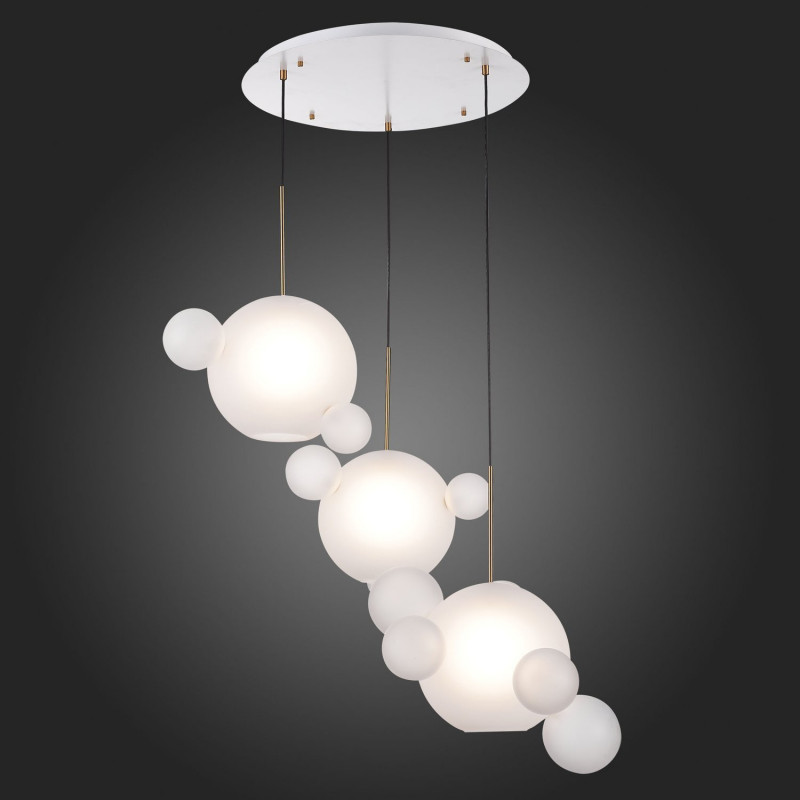 Светильник подвесной 75 см, ST LUCE BOPONE SL1133.503.03 Белый,Латунь