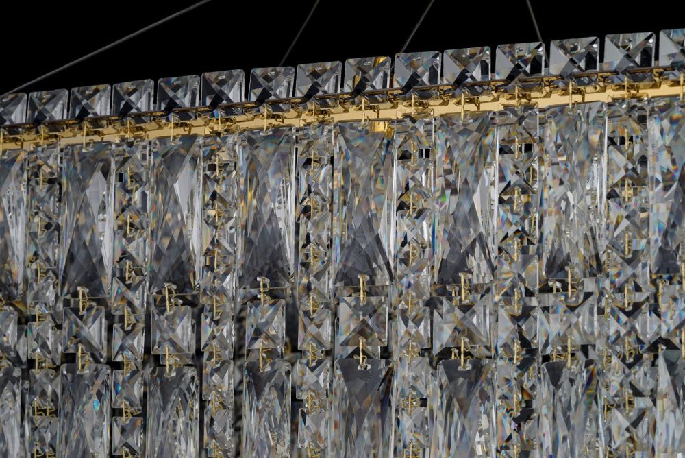 Люстра подвесная ** см, Led лента*LED*100W, 3000/6000K, Arti Lampadari Ovindoli Gold Ovindoli L 1.5.80x30.100 G, Золото