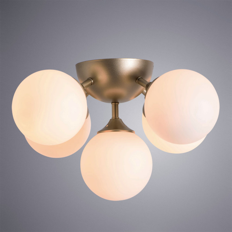 Потолочная люстра Arte Lamp Fobos A2704PL-5SG, диаметр 46 см, золото