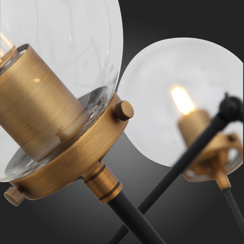 Люстра потолочная 89 см, ST LUCE VARIETA SL234.402.08 Черный, Золото