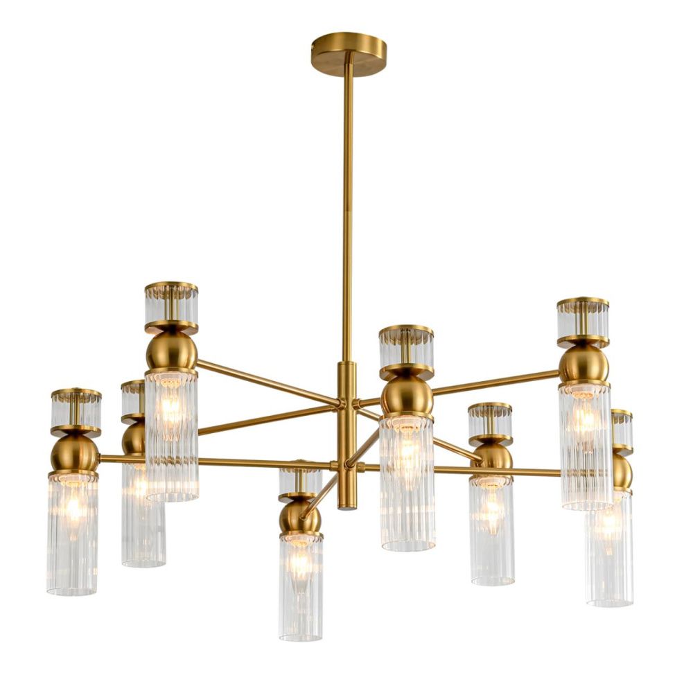 Люстра *74*72,5-72,5 см, 8*E14*40W, Lumion Denver LUM8276/8, латунь