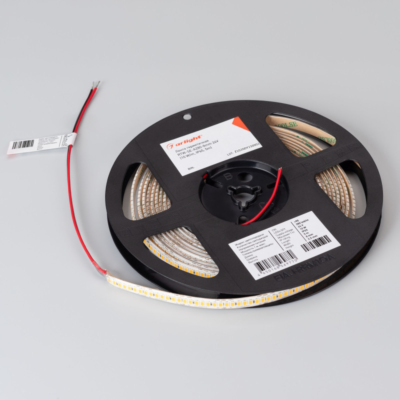 Лента герметичная RTW-SE-A280-8mm 24V Warm3000 (10 W/m, IP65, 5m) (Arlight, 5 лет) 045561. Цена указана за 5 метров. Продается кратно 5 метрам.