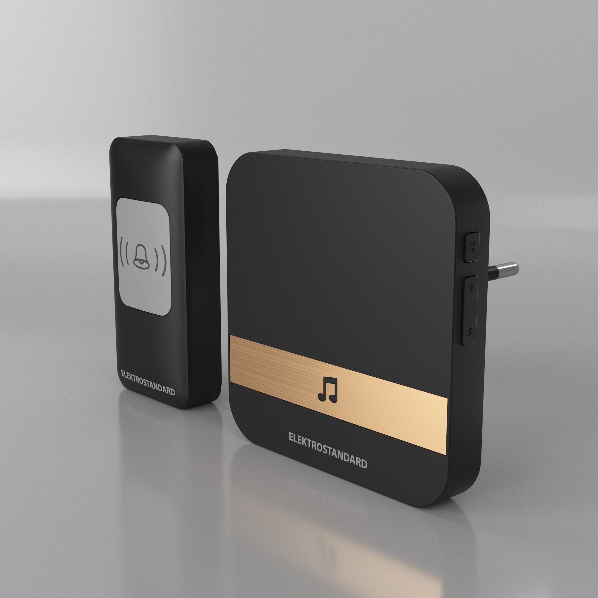 Звонок беспроводной 52M IP44 DBQ24M WL черный Elektrostandard