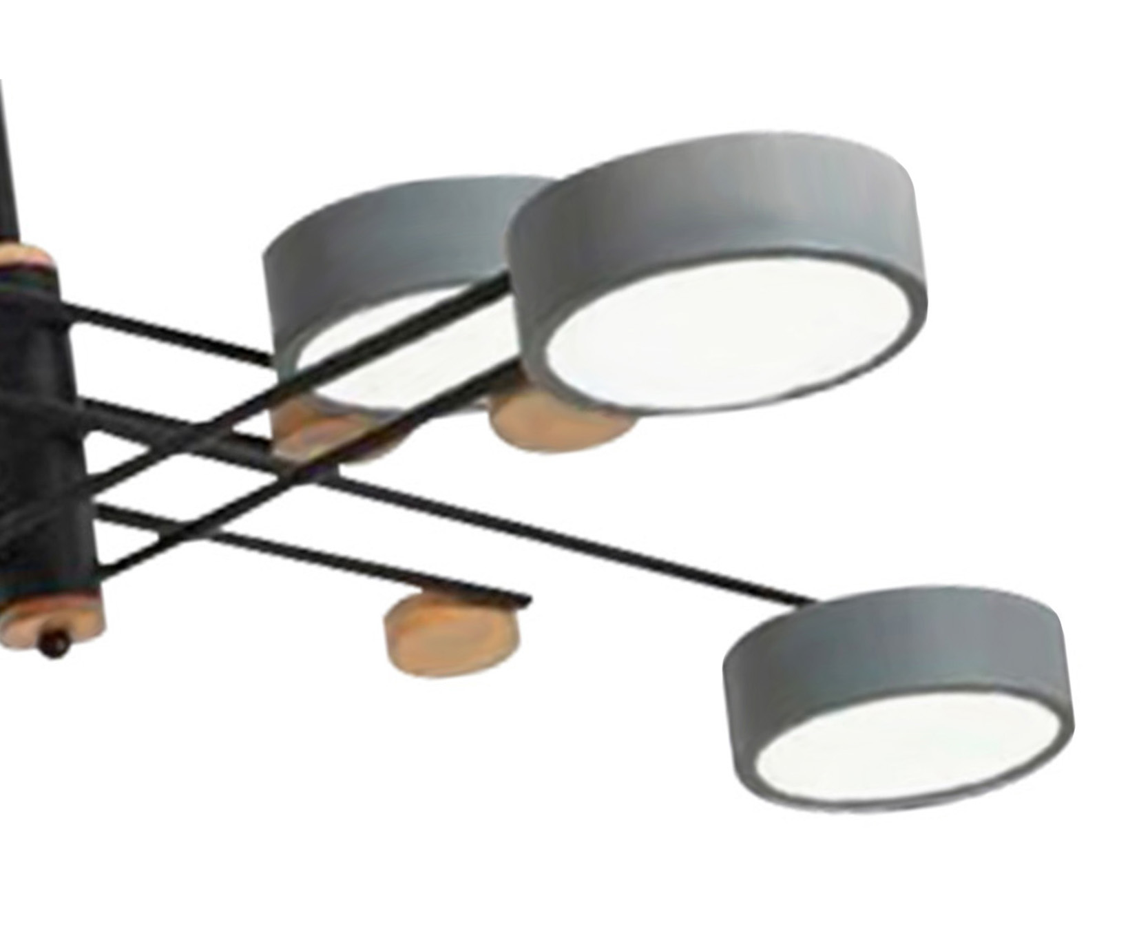Люстра Kink Light Рапис 100*  см, Led 96W (4000K), черный + серый, 07648-6,16(4000K)