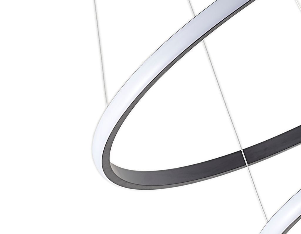 Светильник подвесной 40/60 см, LED 63W 4000K антрацит Zortes Ringolight ZRS.33321.63C