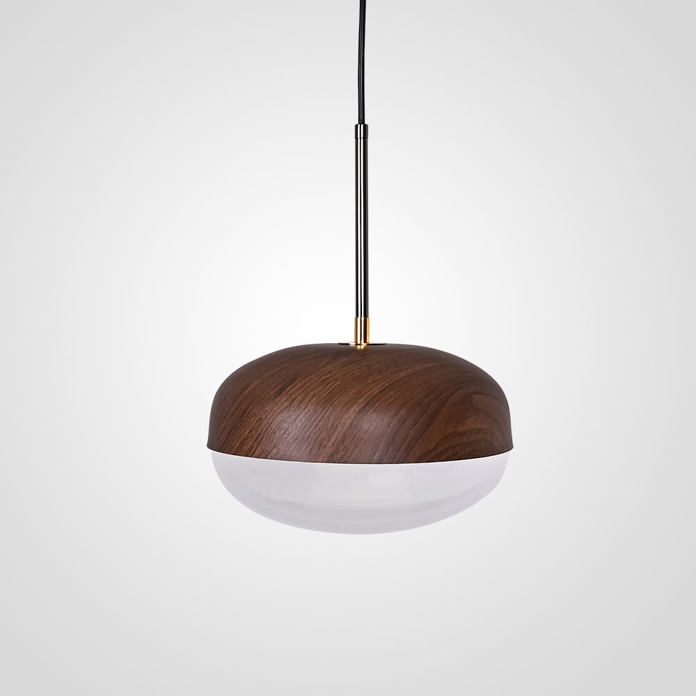 Подвесной светильник ODVEIG dark brown 25,5*25,5*35 см, 1*LED*15W, 3000, 4000, 6000K, ImperiumLoft odveig01, Коричневый, Чёрный