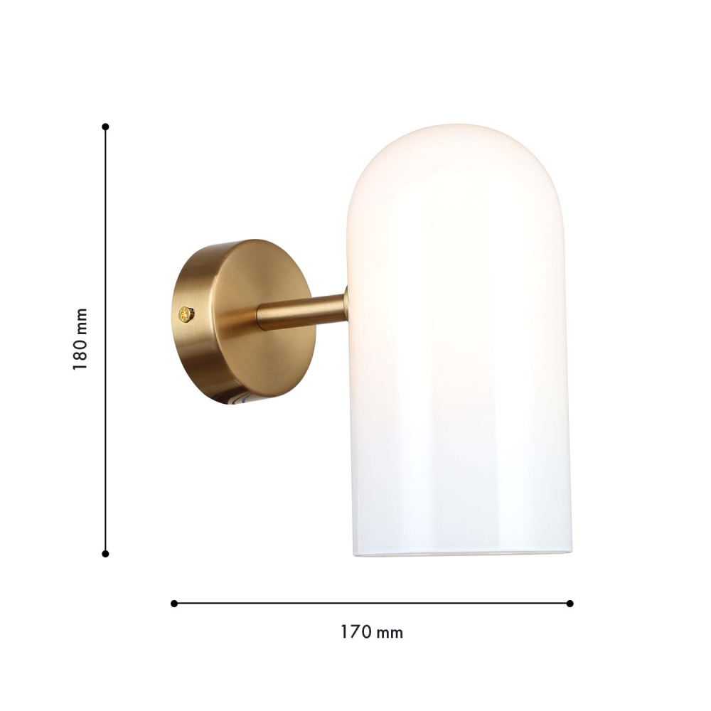 Бра 9*18 см, 1*G9, 40W, F-Promo Barfila 4619-1W, латунь
