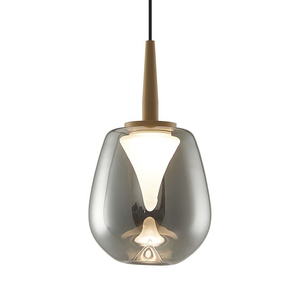 Подвесной светильник 12*212,5 см, 1*LED*5W, 3000K, Mantra Andromeda MAN8931+8943, золотой