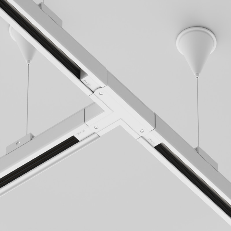 Коннектор для шинопровода Maytoni 3 phase track system TRA005CT-31W-L, белый