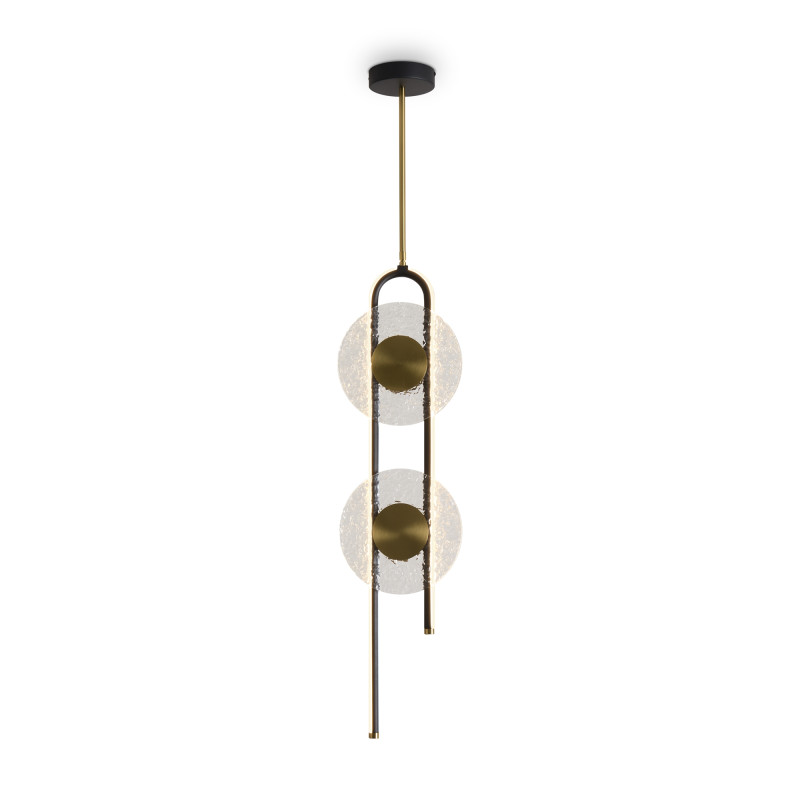 Подвесной светильник 22*22*148,5 см, LED,  17W, 3000К, Freya Drip FR6173PL-L18B латунный