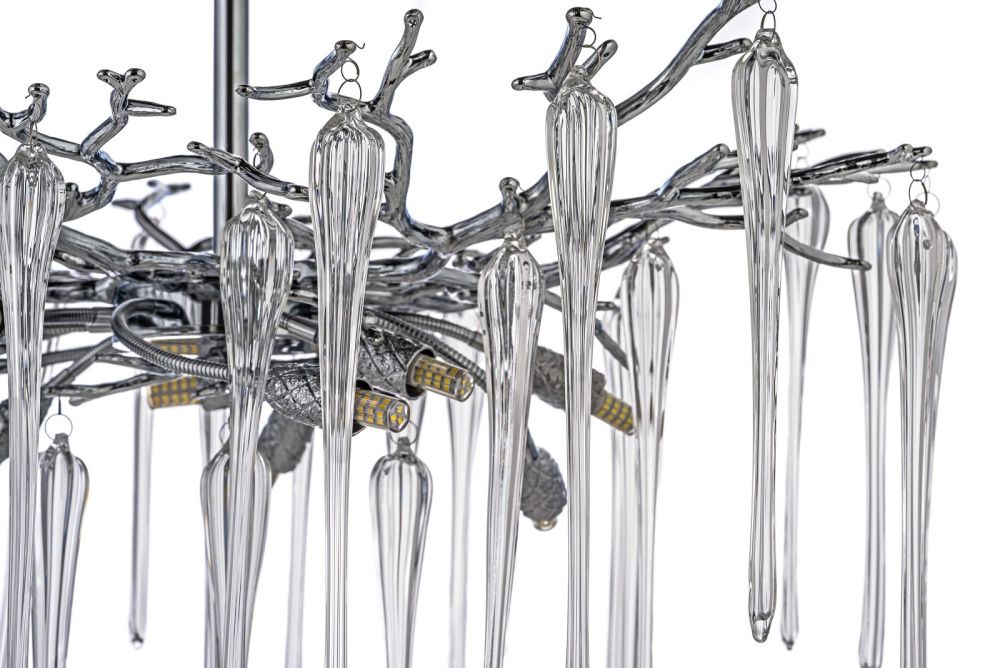 Люстра потолочная *76*58 см, 10*G9*40W, Dio D`arte Tavenna Nickel Tavenna H 1.3.76.101 N, Никель