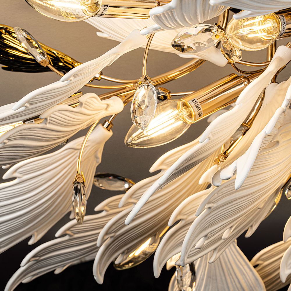 Люстра 85*35 см, 13*Е14*40W, Modelux  ML.6869.850 GD, Золото