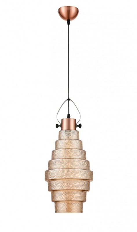 Подвесной светильник  21*120 см, 1*E27 медь, черный Vele Luce Genio VL5404P11