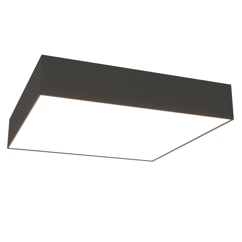 Накладной светильник 30*30*6 см, LED, 36W, 3000К, Maytoni Technical Zon C032CL-36W3K-SQ-B черный