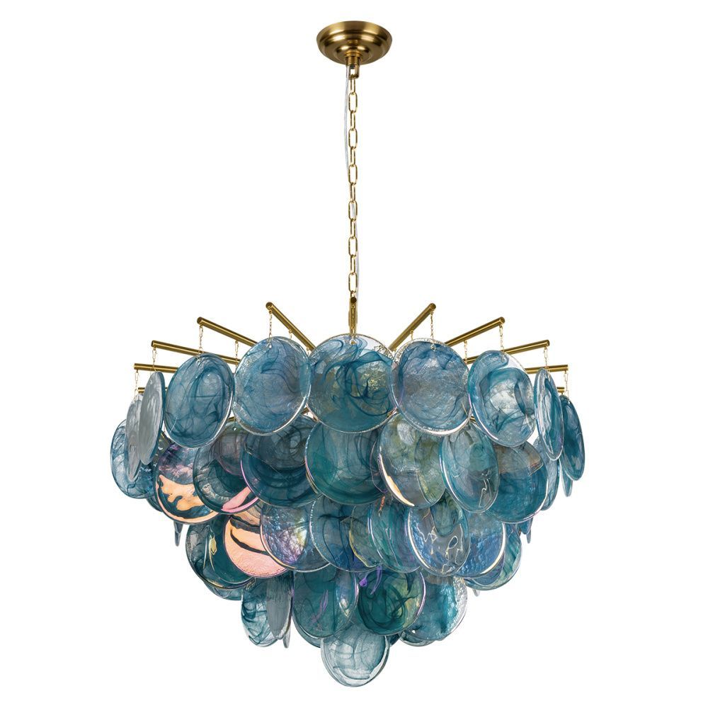 Подвесная люстра 80 см, LOFT IT Lolly 10492/800 Blue, золото