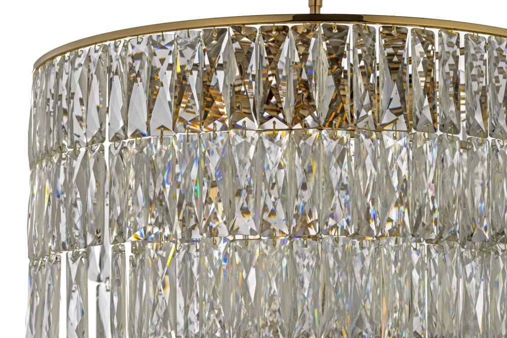 Люстра подвесная *46*80 см, 6*E27*60W, Arti Lampadari Deliceto Deliceto E 1.5.46.101 G, золото