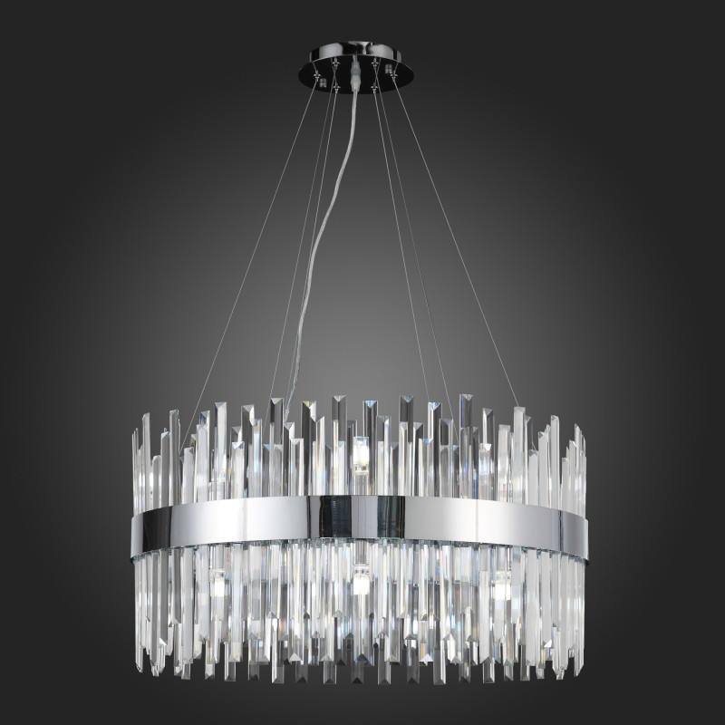 Люстра подвесная 70 см, 90W, 4000K ST LUCE BAFO SL1160.103.18 Хром