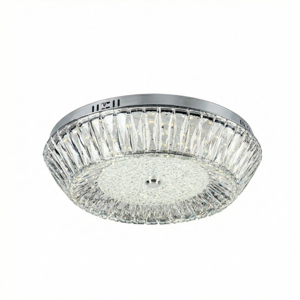 Потолочный cветильник 50 см, 96W, 3000-6000K, LED4U L1190-500 CR, хром