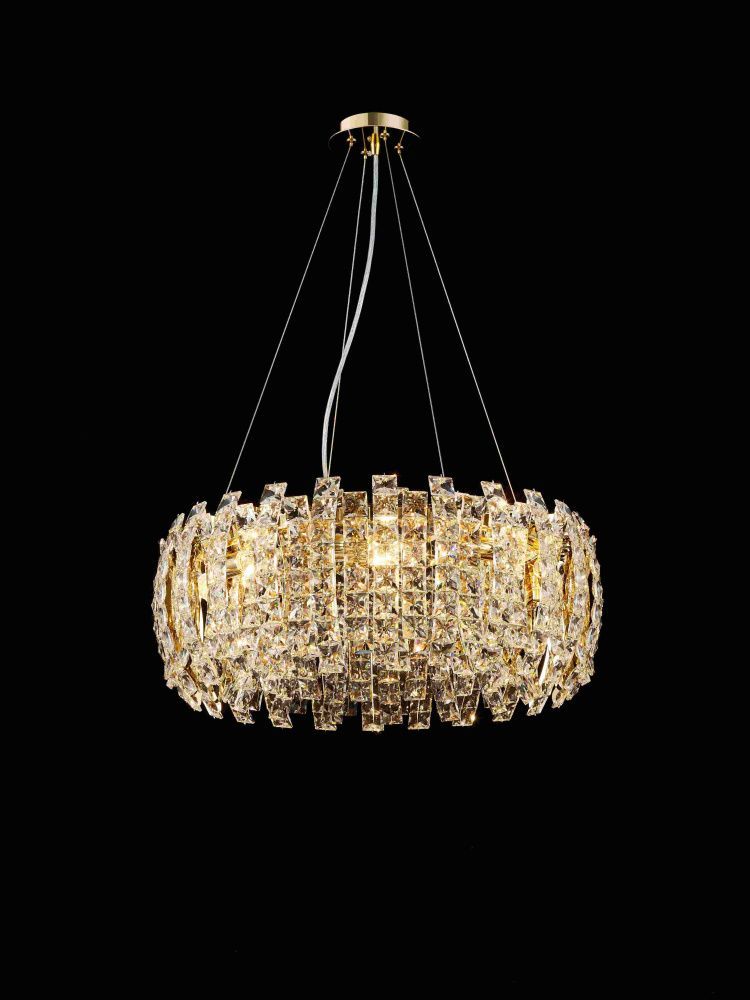 Люстра Ø600 x H230 (1200) мм, E14 8*40W (320W) NewRgy H GOLD (Золото) M47-ф600*H230 H GOLD